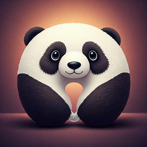 Bantal Leher Karakter Panda
